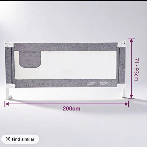Grey adjustable toddler bed - grey,