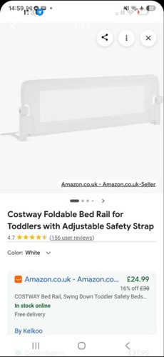 Brand new toddler bed rail - toddler,