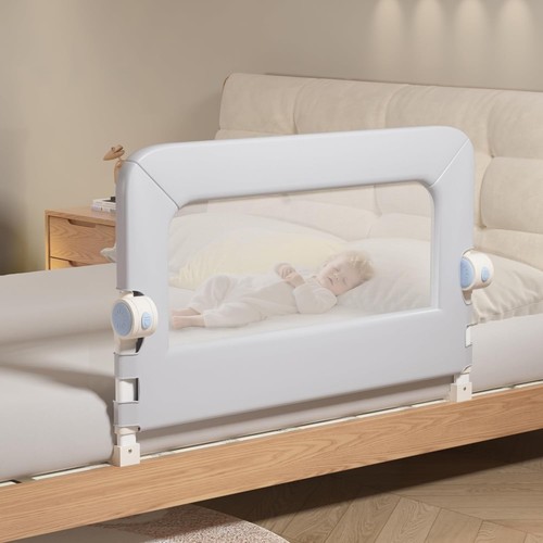 Foldable toddler bed guard - foldable,
