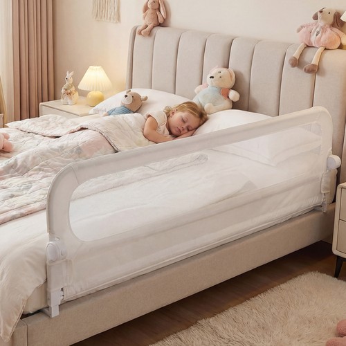Long adjustable baby bed rail - long,