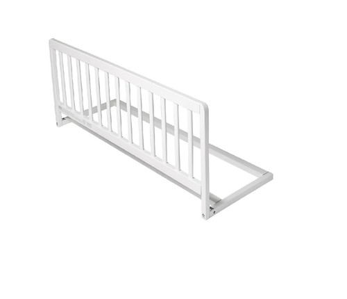 Narrow wooden bed - bed, white